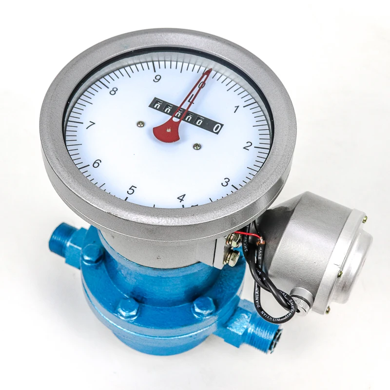 High temperature bunker oil oval gear flow meter dn 80