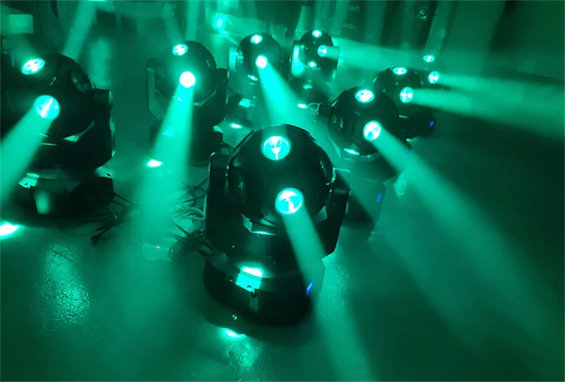 12pcs 12W RGBW  4in1 LED ball beam light unlimited PAN/TILT movement Dj Disco Light