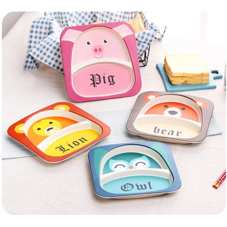 Горячая Распродажа 2020, детская посуда из бамбукового волокна, детская посуда