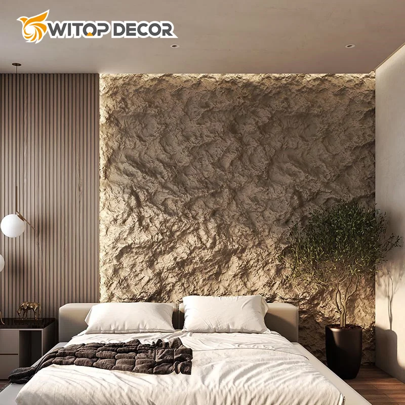 Inside Outside Stacked Stone Panel Designs Slate Stone Pu Panel