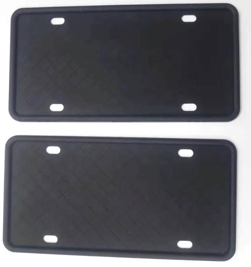 Durable Silicone License Plate Frames with 8 Screws