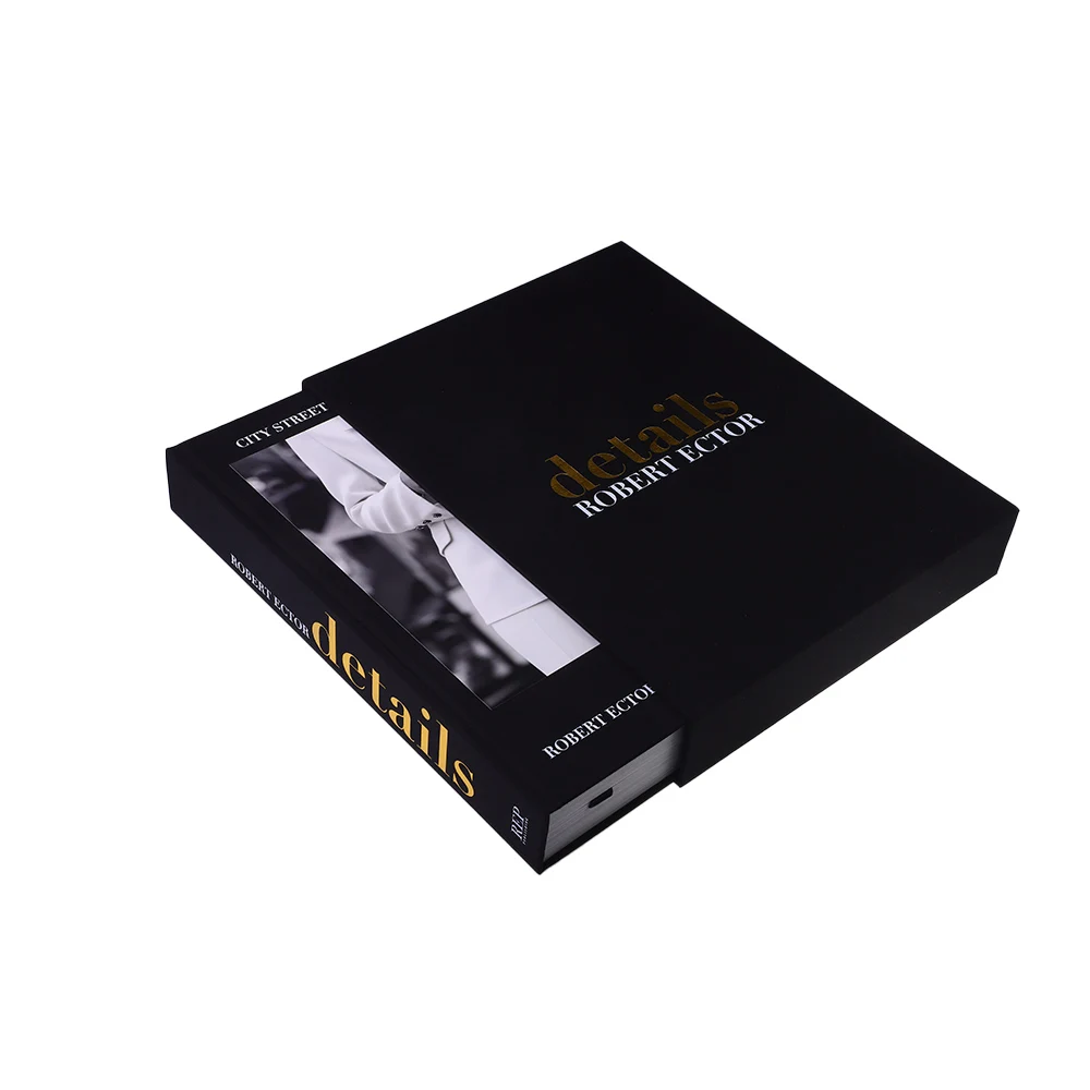 Small Run High Quality Custom Books Full Color Slipcase Gold Foil Stamping Hardcover Book Printing