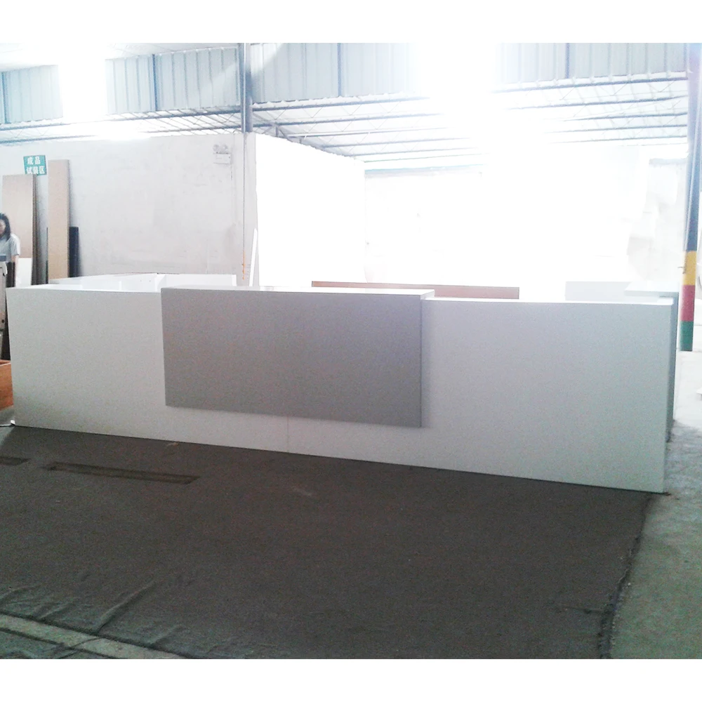 Горячая Распродажа по индивидуальному заказу от производителя, хорошая цена, зеленый материал, облицовка, готовый офисный стол для приемной