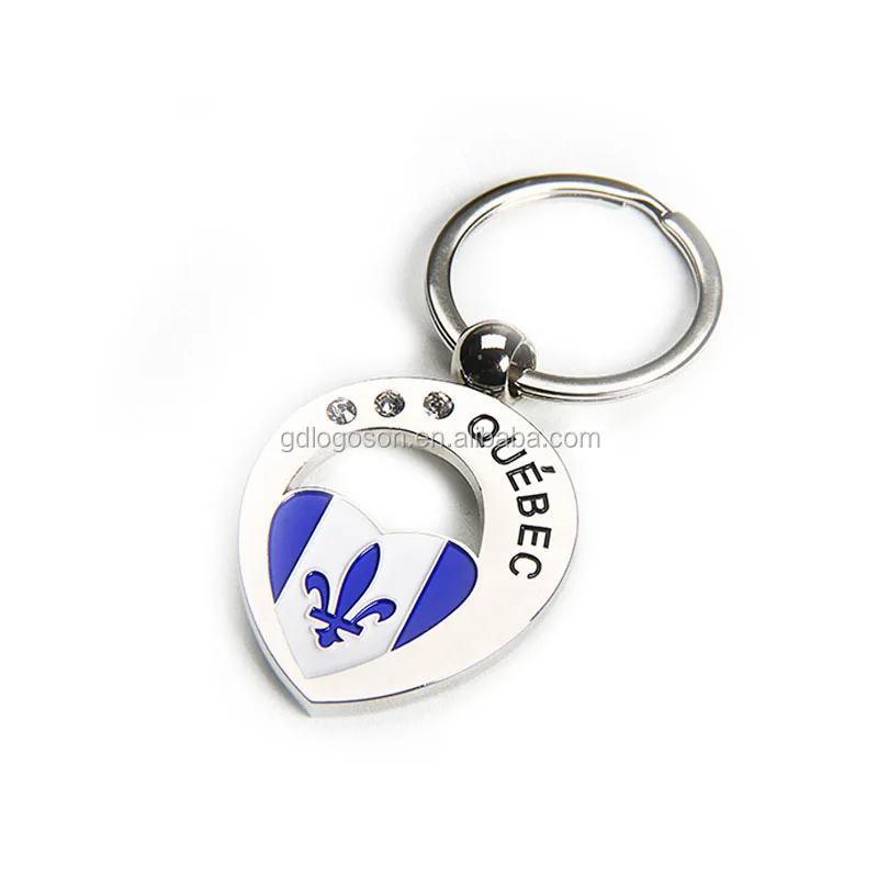 Zinc Alloy Canada Quebec Key Chain Mini License Plate Montreal Souvenir Keyring Keychains for Gift Shops