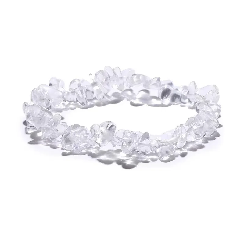 Wholesale Crystals Healing Stones Fashion Jewelry Bracelets Women Colorful Chip Natural Stone Bracelets