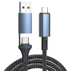 Certified Right Angle 40Gbps 2M Extension 30Cm Usb4 Laptop Angled Usb 4 40Gbps 2.6Ft Certified Thunder-bolt 4 Pro Cables
