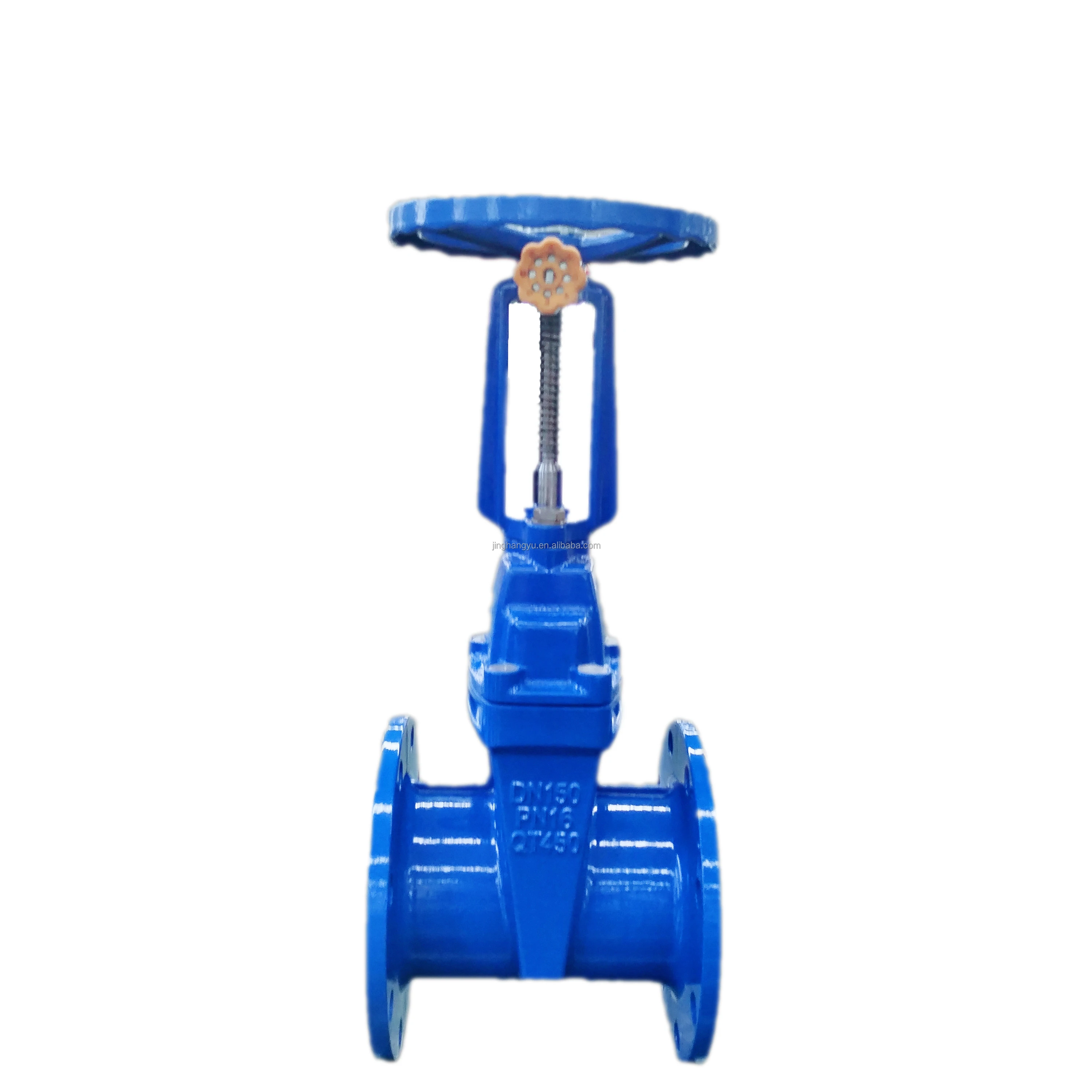 PN16 Resilient Seat Ductile Iron Flange End Rubber Seat Lock valve