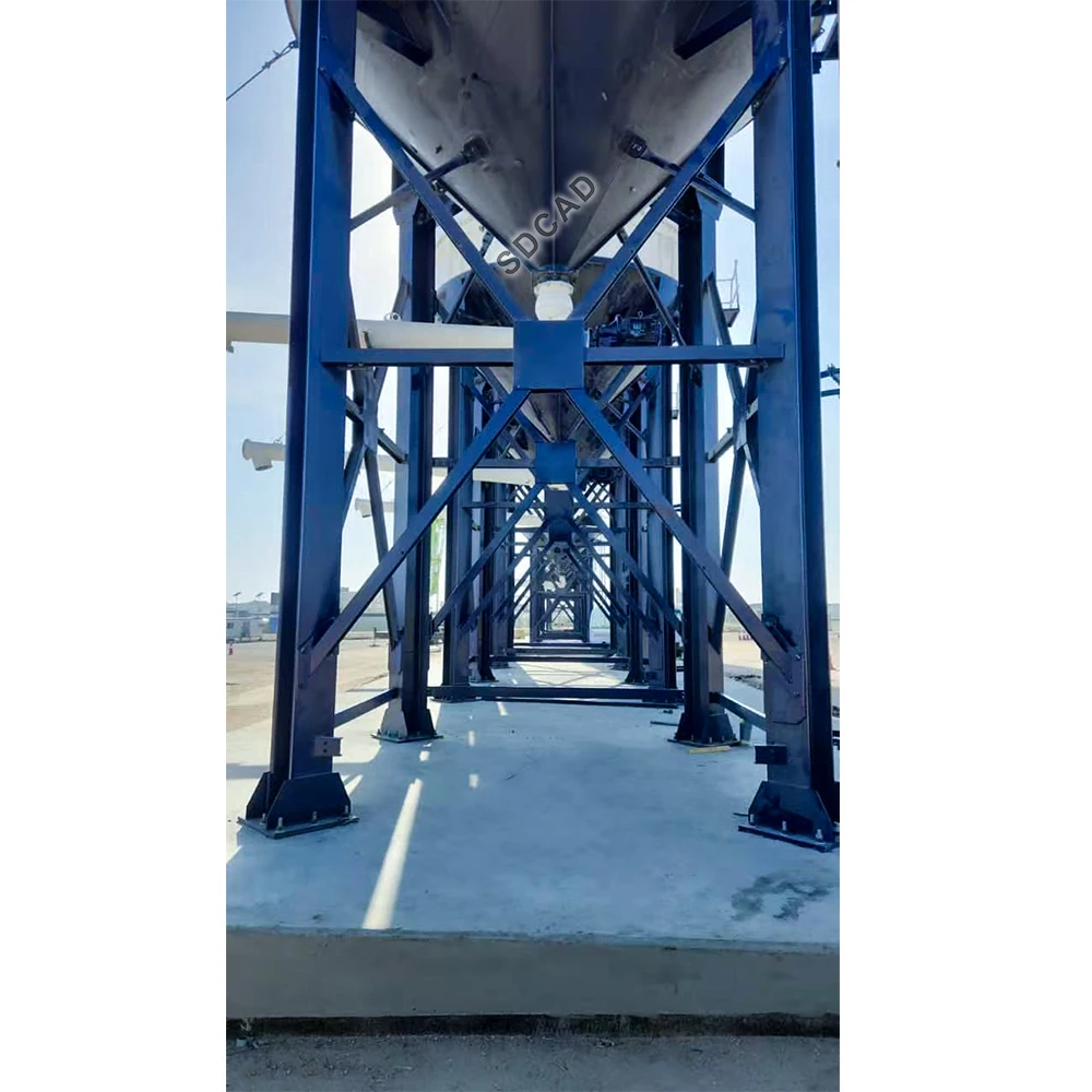 SDCAD  70-120 mesh sand White cement silo outdoor cement storage silo