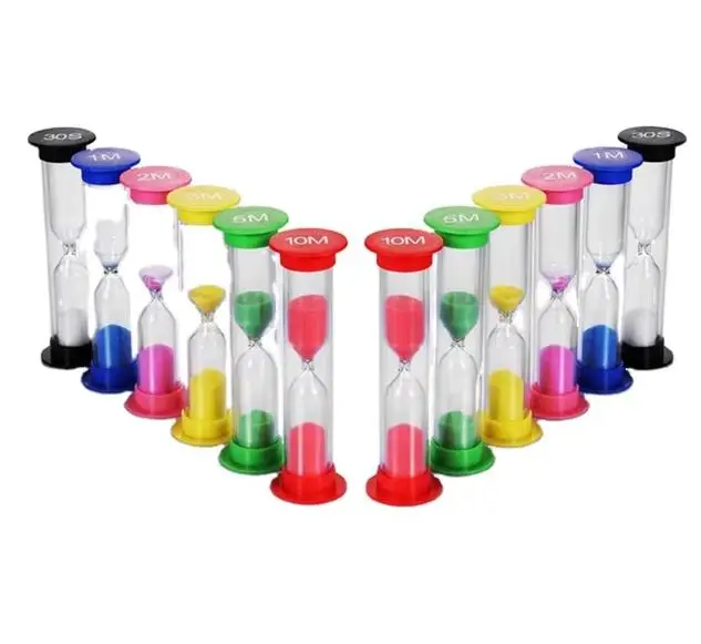 Hourglass timer Fall-proof plastic three-minute suction cups for kids Creative gift brushing timer for students
