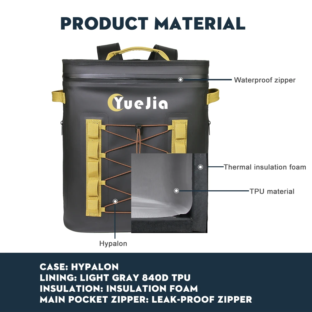 Leak-proof Soft Sided Cooler Backpack Waterproof Insulated Backpack Cooler Bag Large Capacity Backpack With Unique Gift Ideas