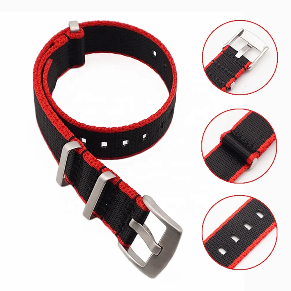 2019 Fashion Personality Seatbelt Nato Strap 20mm 22mm  Nylon Watch Strap