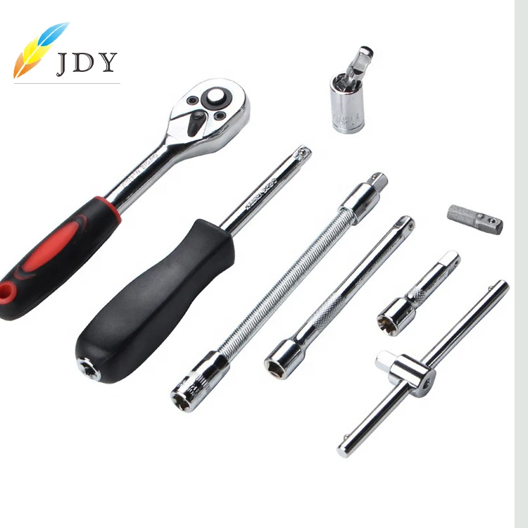 46 шт. в одном наборе инструменты для авторемонта комбинированный набор ударных торцевых гаечных ключей гаечный ключ 1/4 Набор торцевых ключей с храповым механизмом