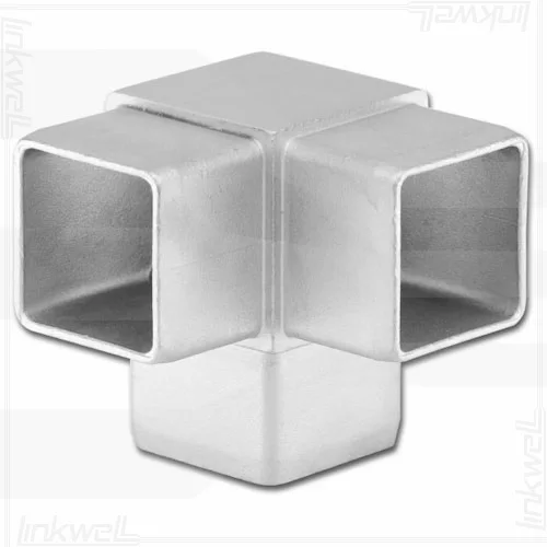 Square Aluminum 45 Degree Tube Pipe Connector