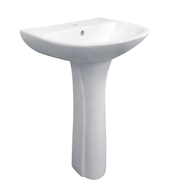 China pedestal sink bathroom standing ceramic full pedestal wash basin