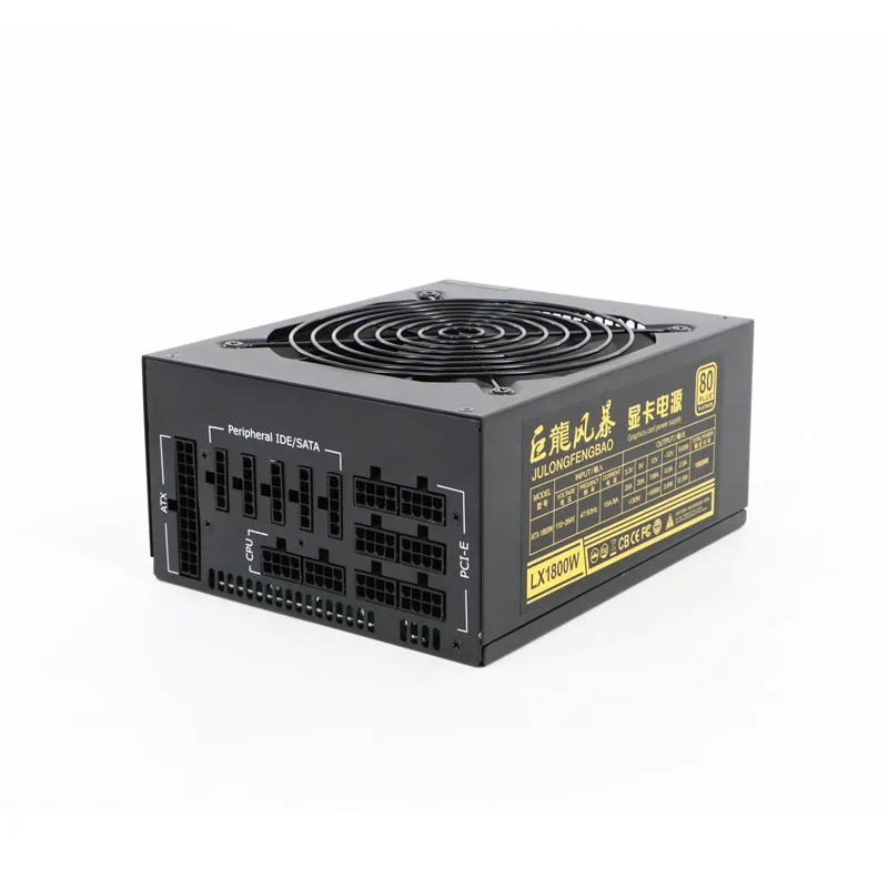 Modular power supply 1600 1800Watt switching power supply PSU Support 6  7 GPUs GPU Designed Fully Modular Supply 90 Plus Gold