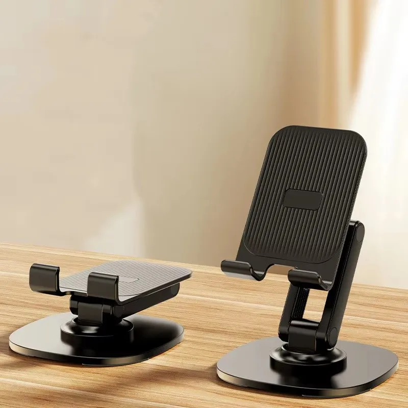 New design Portable Desktop Stand Mount Adjustable Foldable Support Table Alloy Metal 360 Rotating Aluminum Mobile Phone holder
