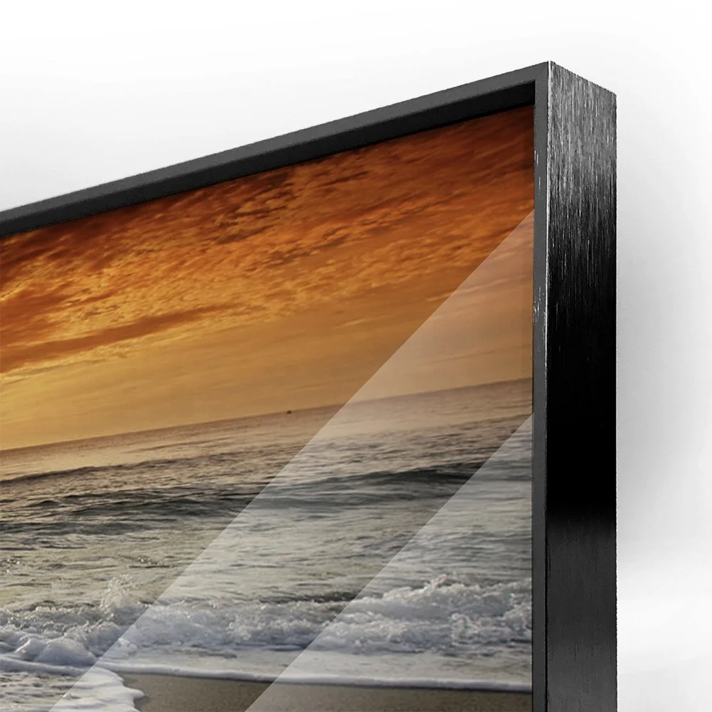 Hot Selling Sunrise Sea Landscape Painting Acrylic Art Prints Canvas Oil Painting Glass Wall Art for Home Decor.