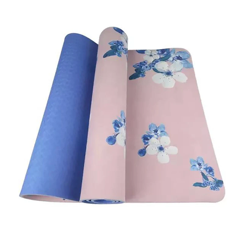 TPE Deer Skin Velvet Yoga Mat Thickened Fitness Mat Customized Printing Eco-Friendly Anti-Slip Durable Logo