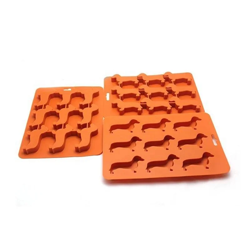 Оптовая продажа OEM собака формы силиконовые 3D ice cube Плесень с BPA бесплатно