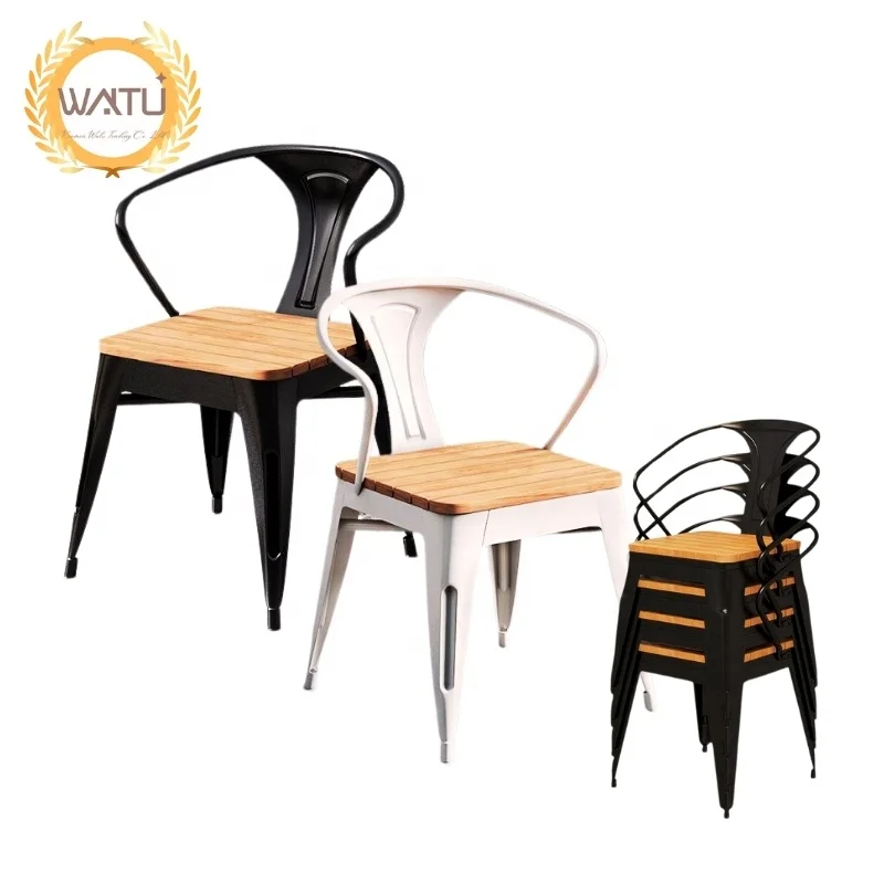 Commercial Restaurant Outdoor waterproof plastic wood chair