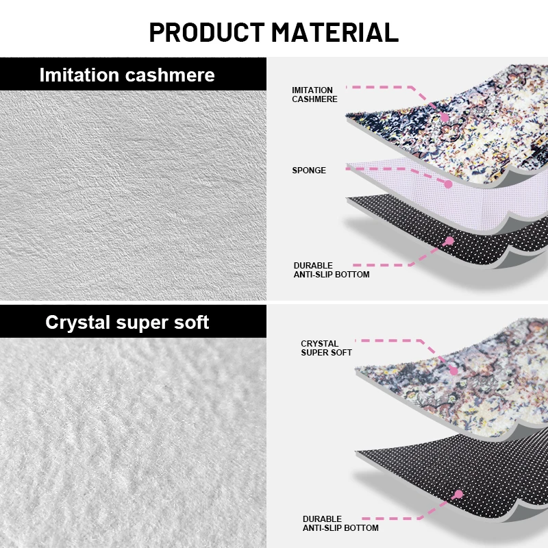 Boho Low Pile Indoor Floor Oriental Persian Floral Distressed Large Carpet Area Rugs for Living Room