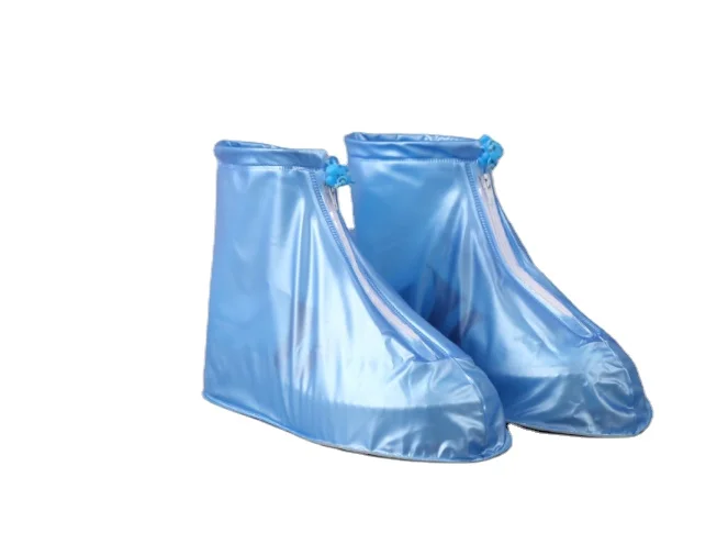 PVC waterproof plastic shoe covers can be reused non-slip shoe covers