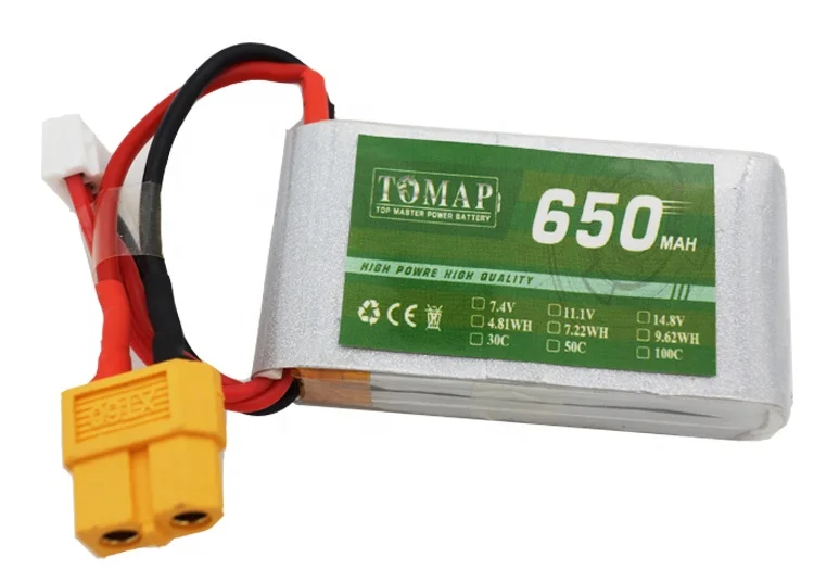 
Wholesale Products China 2S 3S 4S 650Mah Mini Toys Drone Lipo Battery 100C For Small Uav 