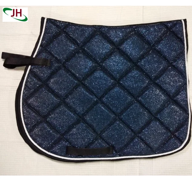 China Factory Purple Custom Dressage Saddle Pad Pink Cloth