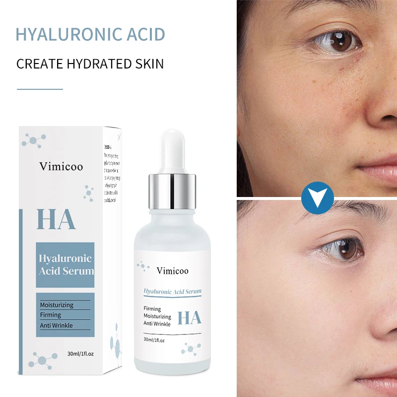100% Pure Natural Organic Skincare Moisturizing Whitening Anti-aging Private Label Hyaluronic Acid Face Serum