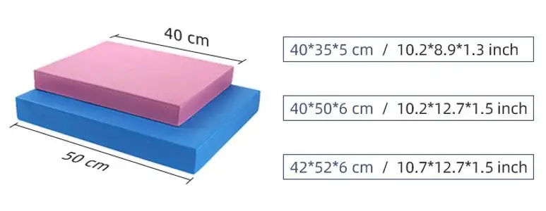 Anti slip waterproof easy cleaning Eco friendly customized color cushion TPE balance pad