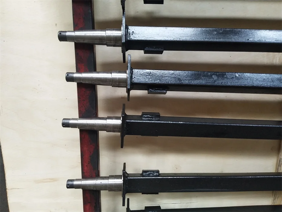 Manufacturer Tourist Trailer Rear Axle Single Round Axle Beam With Spindle Assembly