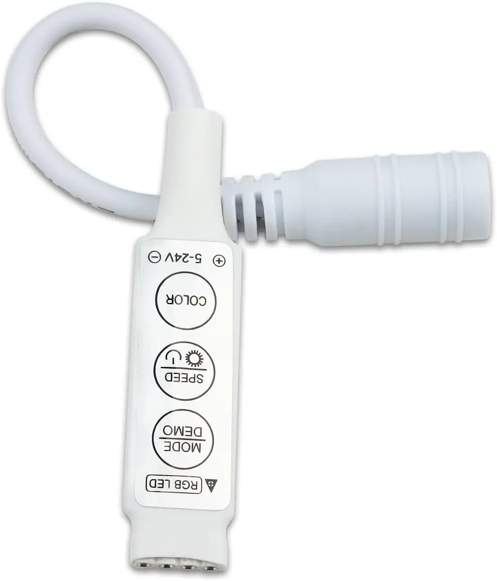 3-кнопочный 4-контактный светодиодный контроллер DC12-24V управления 2A мини 3-клавишный RGB для 5050 3528 5630 светодиодных ламп