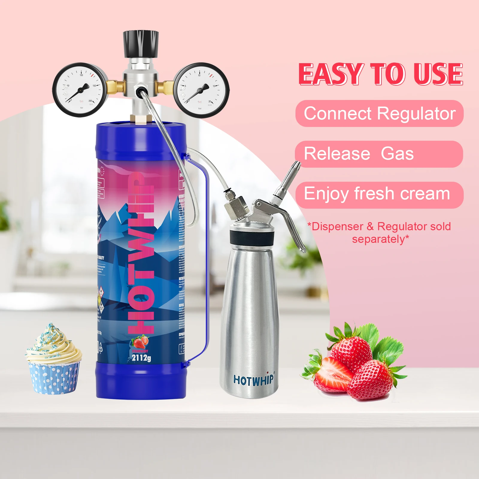 Ready to Ship USA Warehouse Stock Wholesale 3.3L Cream Chargers And 2112g Cream Whip Chargers