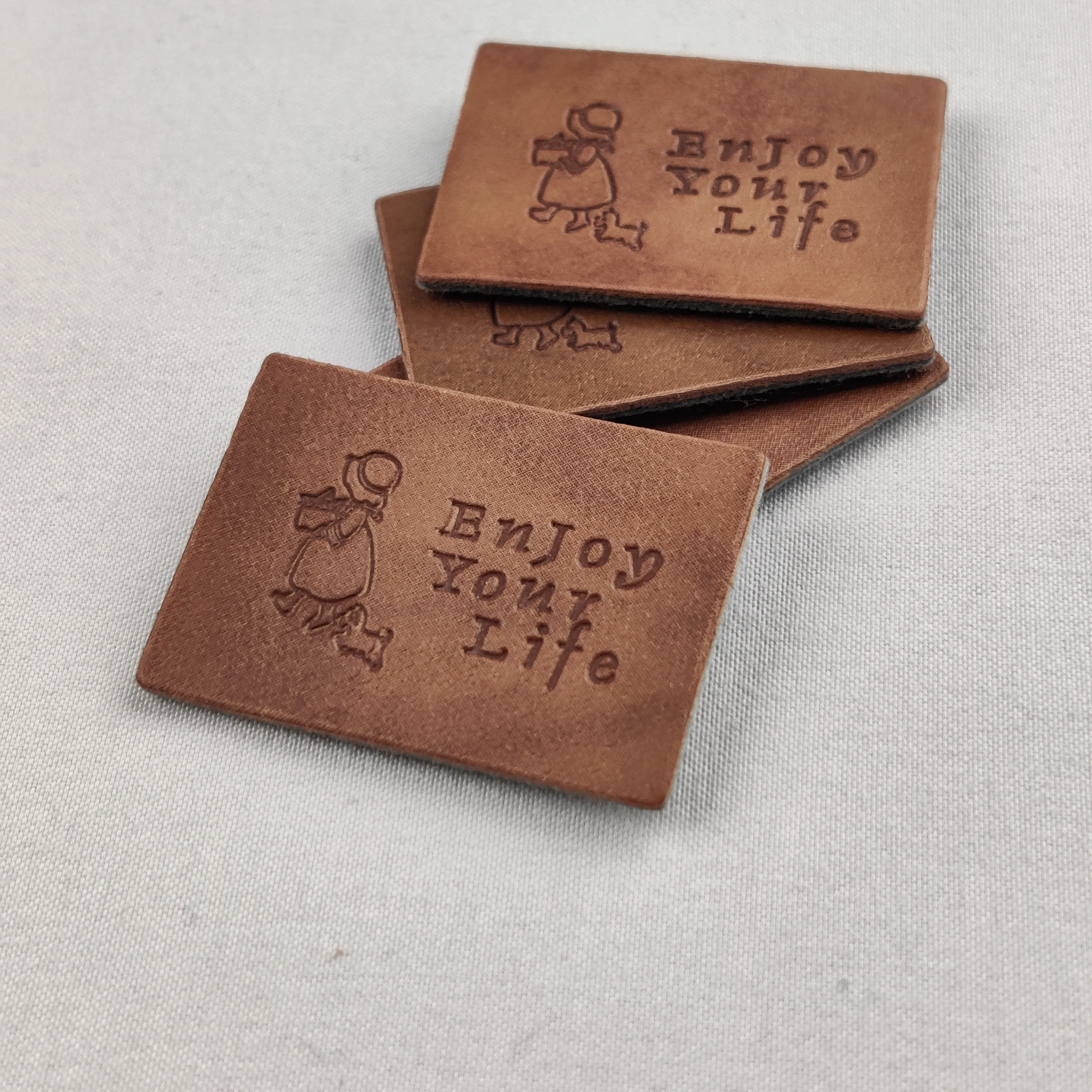 Personal Logo Custom Size Various Garment Hat Leather Labels, Customize Leather Color Shoes Clothes Leather Patch For hat