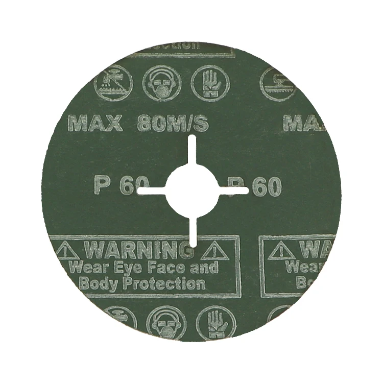 0.6mm 0.8mm 320 to 16 grit custom abrasive polishing fiber discs for metal