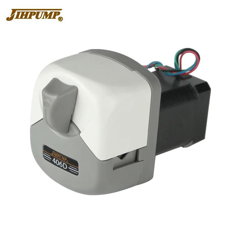 JIHPUMP Small 3 or 6 Rotors 24V 220V Peristaltic Pump with Stepper Motor DC Motor for Medical Reagent Filling