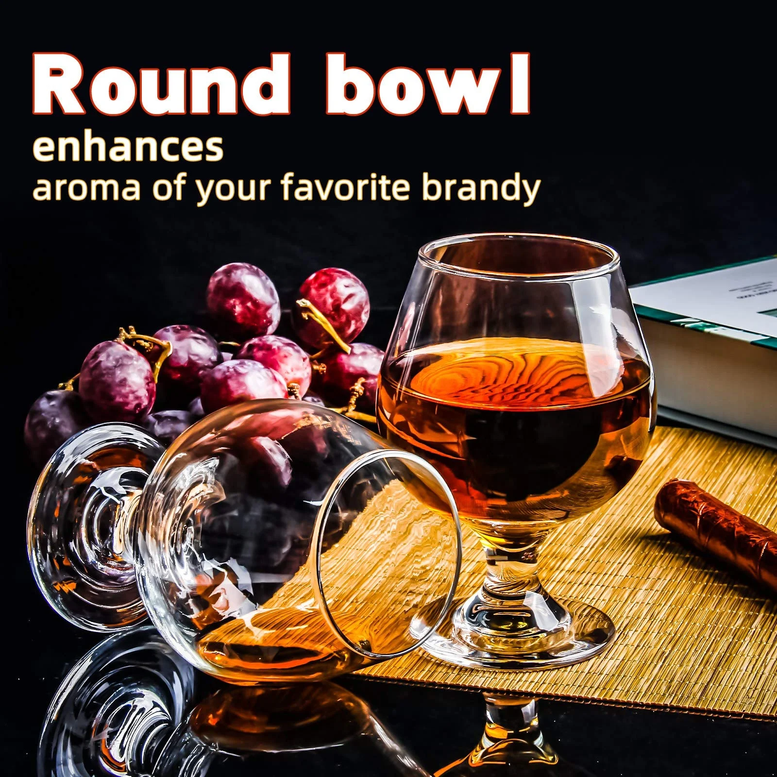 factory wholesale custom logo brandy snifter glasses cognac brandy glass for wedding christmas birthday gift bar restaurant