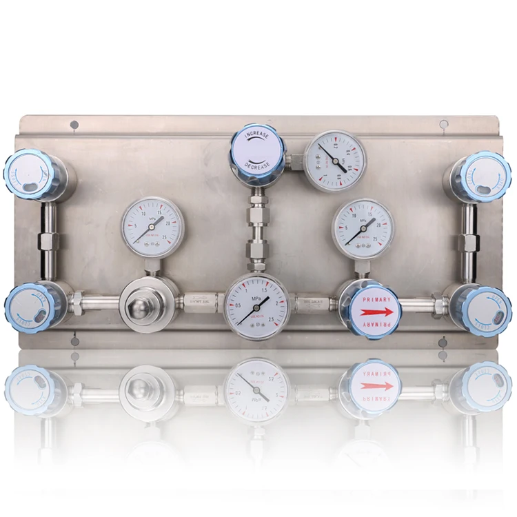 pressure regulator panel system Gas supply manifolds gas pressure regulator