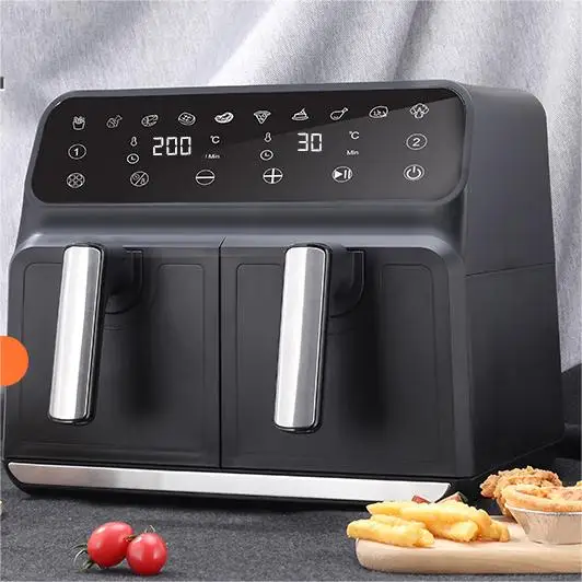 Free Sample 8L double silver digital microwave air fryer combo daewoo air fryer 4l air fryer 2 bacs