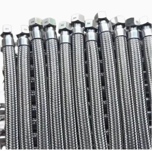 SAE 100 R14 PTFE Lined 3/4 Inch Braided Hose with JIC Fittings Carbon Steel Tube Stub Casting Technics