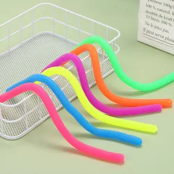 TPR Noodle Toy Stress Relief colorful Stretch Rope Sensory Fidget Stretch Toys Noodles  Elastic  toys