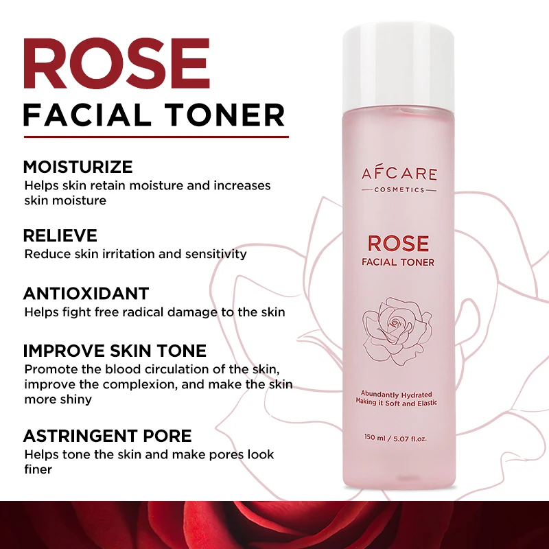 VC Face Toner Spray Sulfate-free Moisturizing & Smoothing and Shea Butter & Sodium Hyaluronate Rose Water Facial Toner Bulk
