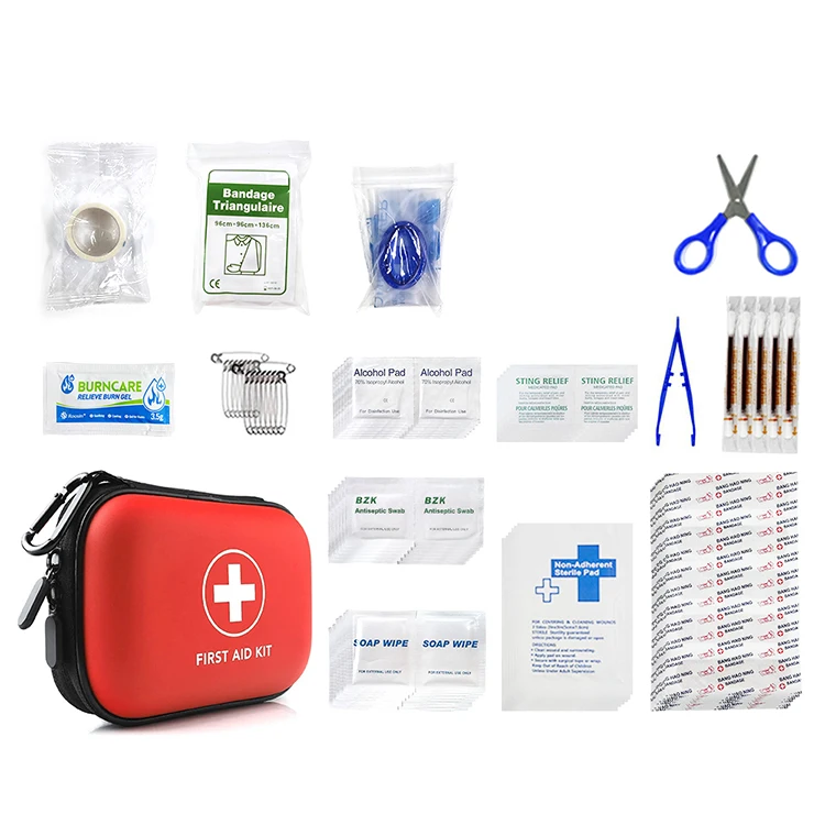 custom home high grade complete compact paramedic first aid kit travel medical mini nylon cloth first aid kit bag fully stocked