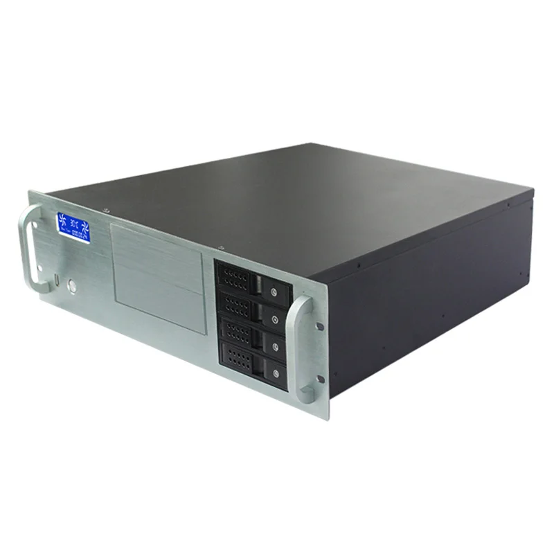 3U rackmount шасси сервер промышленный корпус с Температура экран чехол для хранения