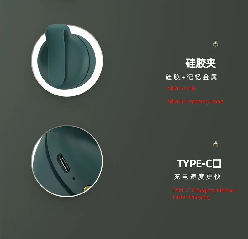 2023 New Design Mini Portable Battery Rechargeable Cooling Hanging Waist Mini Fan