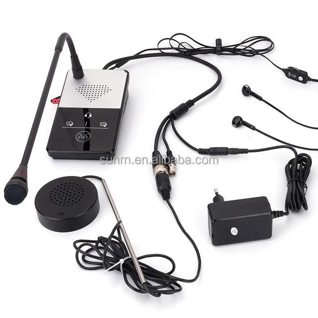 Anti-interference Noise-Free Dual-Way Audio Record bank counter window intercom system hospital ticket window