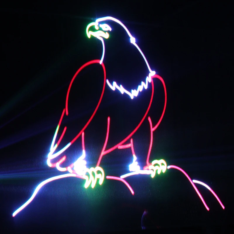 New 3W phone App controlled animation laser light stage light laser light suitable for nightclub party interactive activities