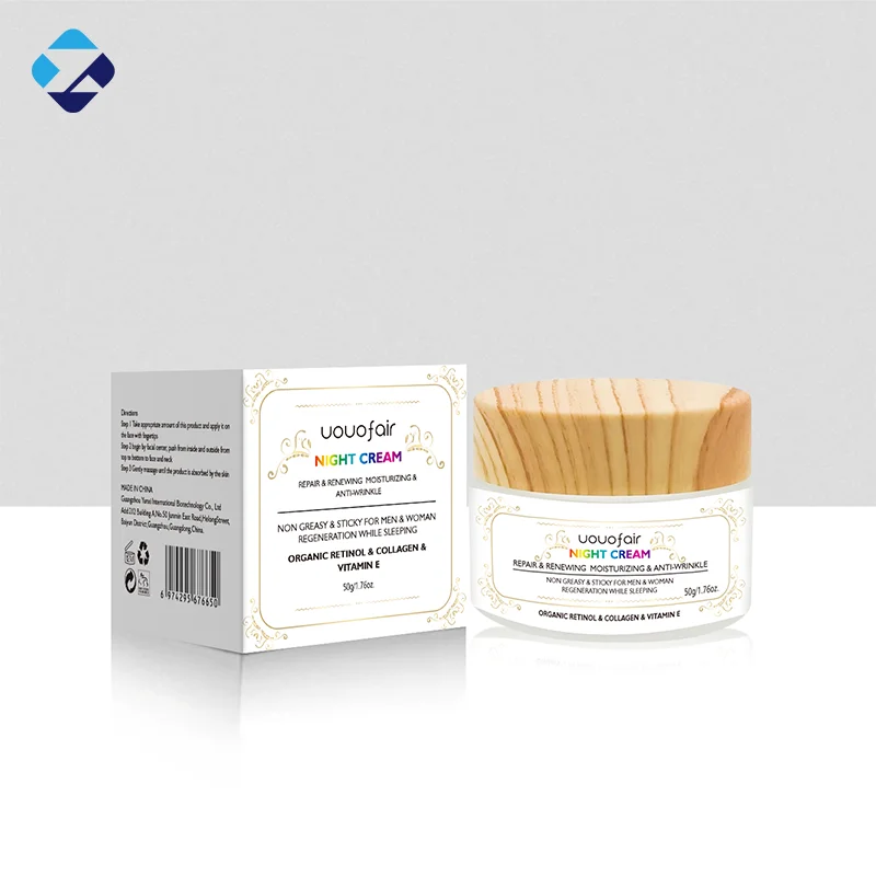 OEM customized logo Day & Night Cream to Smooth Wrinkles whitening face skin bleaching night cream
