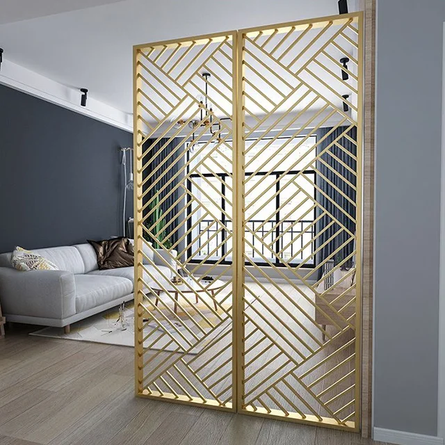Creative design Modern screen luxury Villa courtyard privacy stainless steel partition outdoor