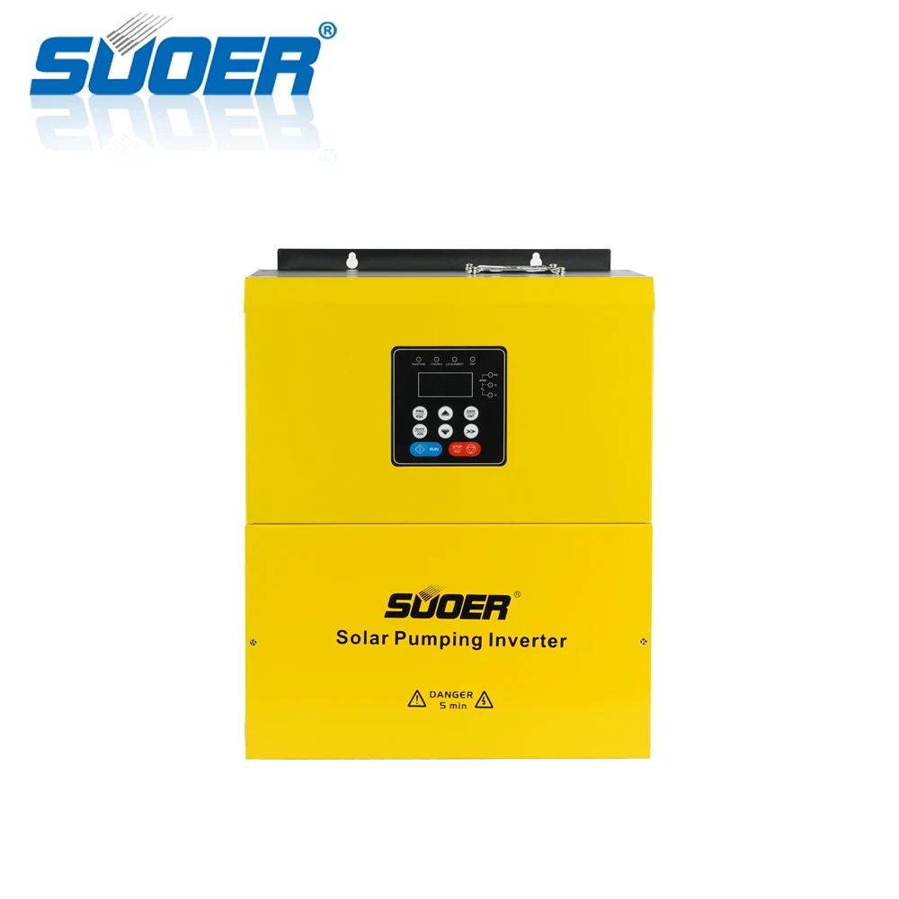 Suoer high efficiency 380V 7500w 7.5kw 3 phase best price solar water pump controller solar pump inverter